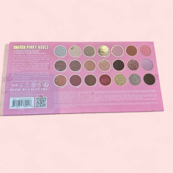 United Pinky Nudes Eyeshadow Palette | 21 Pressed Pigments & Shadows | NWT - Picture 3 of 5
